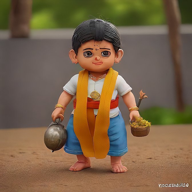 3D cartoon character art